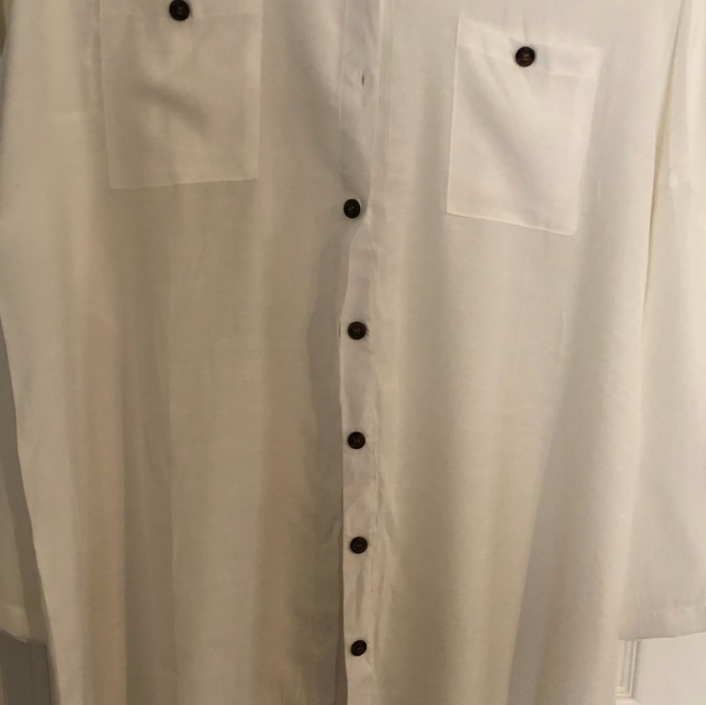 POGTMM Women's Swimsuits Cover ups Shirts Button Down Size Large-g1 - Picture 2 of 4